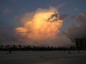Marco Island Florida storm 40 minutes after sunset